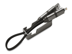 Универсальный зарядный кабель с подставкой «Ironwood N2», 45 Вт, Цвет темно-серый