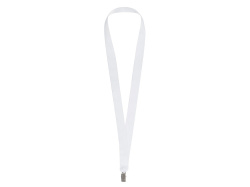 Ланъярд под сублимацию с клипом, 2 см, Цвет белый
