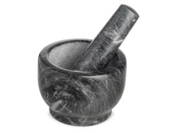 Мраморная ступка с пестиком «Pesto», Цвет серый