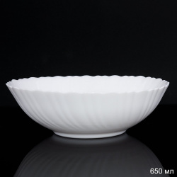 Салатник 650 мл 175 мм Классика тарелка глубокая TW-70 (WHITE) /уп 48/