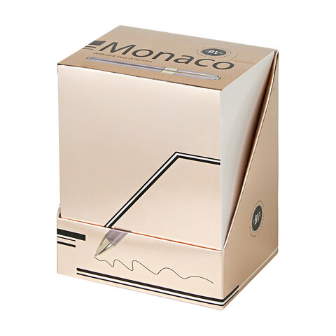 Ручка шариковая BRUNO VISCONTI MONACO SPACE, СИНЯЯ, черный корпус с глиттером, линия 0,4 мм, 20-0125/52