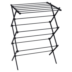 Сушилка напольная МИНИ для белья раскладная, 6 уровней, 10 метров, LAIMA HOME LADDER BLACK, 700473