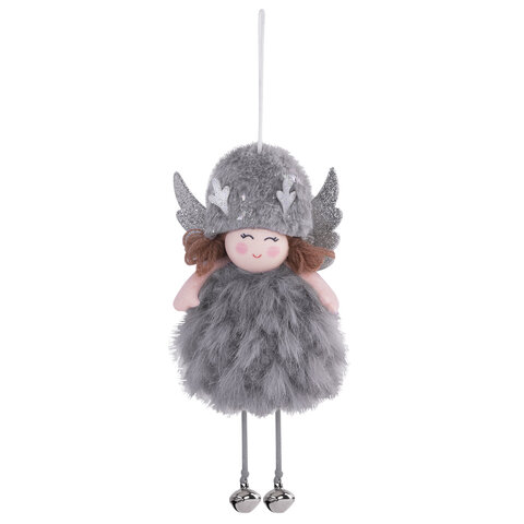 Украшение елочное, 18 см, "Ангелочек", полиэстер, ассорти 4 дизайна, ЗОЛОТАЯ СКАЗКА, 592607