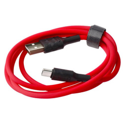 Кабель USB-Type-C, 1 м, VIXION PRO VX-07c, для зарядки и передачи данных, красный, 01239, БП-00000906