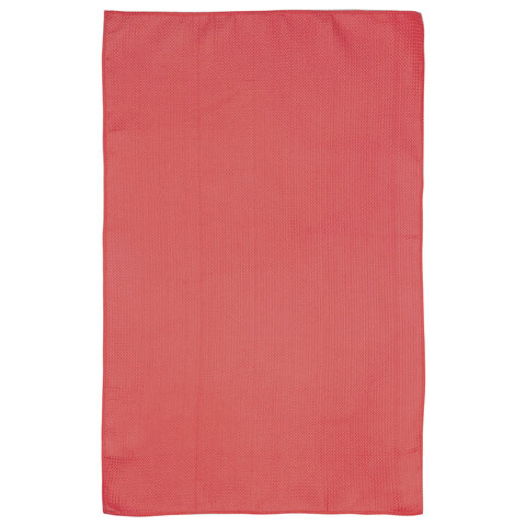 Салфетки из МИКРОФИБРЫ ВАФЕЛЬНОЙ универсальные 40х60 см, КОМПЛЕКТ 2 шт., коралловые 200 г/м2, LAIMA, 607581