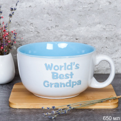 Бульонница 650 мл Лучший в мире дедушка / 800-8 /уп 5/