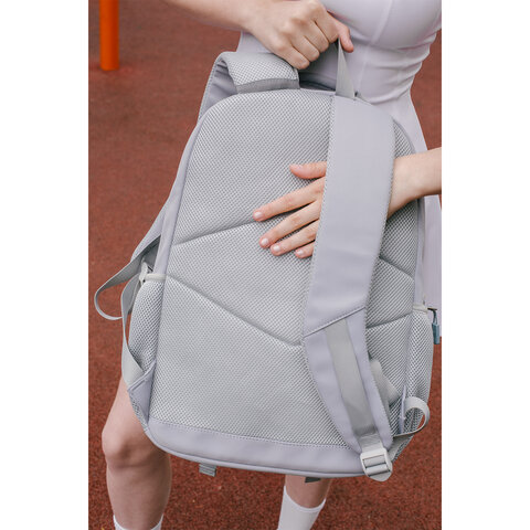 Рюкзак HEIKKI FUSION (ХЕЙКИ) универсальный, отделение для ноутбука, с КОШЕЛЬКОМ, лаванда, 44х31х14 см, 273865