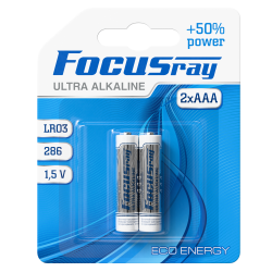 FOCUSray ULTRA ALKALINE LR03/BL2  1/12/144 батарейка, шт (2 шт)
