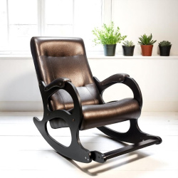 Кресло-качалка Бастион 2 Dark Brown, максимальная нагрузка 150 кг.