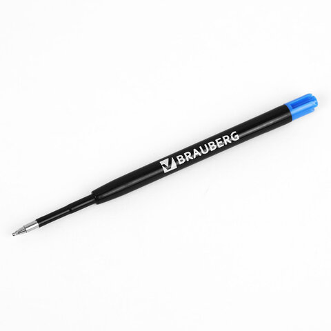 Стержень шариковый масляный BRAUBERG, КОМПЛЕКТ 30 штук, СИНИЙ, тип PARKER, 98 мм, пластиковый корпус, линия письма 0,5 мм, 170405