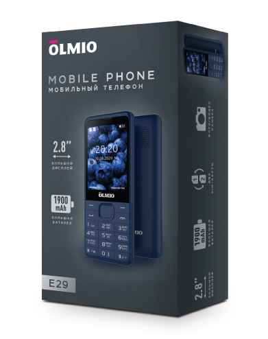 E29 Olmio (синий) Мобильный телефон