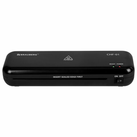 Ламинатор BRAUBERG CHF-01 А4, 60-150 мкм, 25 см/мин, с подарочным набором для ламинирования: резак, обрезчик углов, пленка 52 шт., 532861