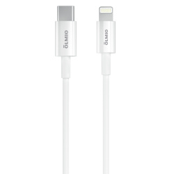 Кабель USB2.0, Type-C - Lightning, 1м, белый, OLMIO