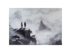 Деревянный пазл «Serenity», Цвет черно-белый