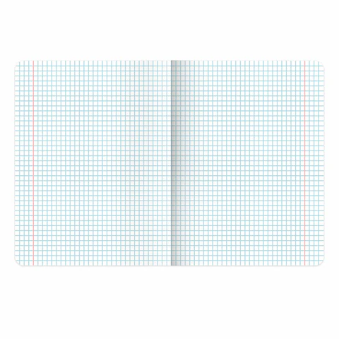 Тетрадь пластиковая обложка (НЕОН) А5, 48 листов, скоба, клетка, BRAUBERG "Smart Cover", СИНЯЯ, 405039
