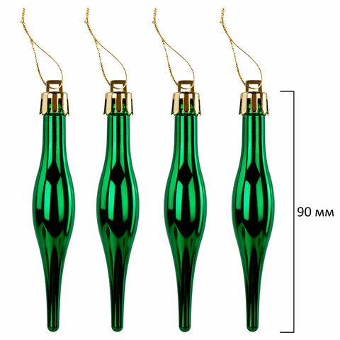 Шары ёлочные НАБОР 73 предмета, "Fairy House", красный/зеленый/белый, пластик, ЗОЛОТАЯ СКАЗКА, 592181