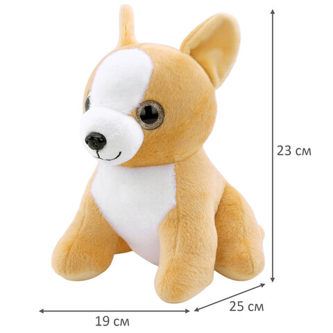 Игрушка мягкая "Корги", 23 см, цвет коричневый, WOOZOO (ВУЗУ), 666794