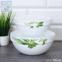 Форма для холодца с крышкой 2 предмета / GRAY-SW2A (6750) /уп 18/ Тропики/721894