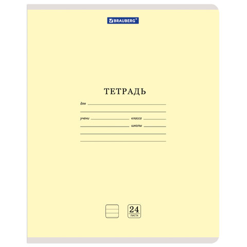 Тетради ДЭК 24 л. КОМПЛЕКТ 20 шт. BRAUBERG "КЛАССИКА NEW", линия, обложка картон, АССОРТИ (5 видов), 880066