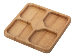 Менажница квадратная «Snacks», Цвет коричневый