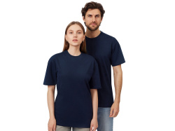 Футболка из френч терри «Warsaw», унисекс, Размер M, Цвет темно-синий