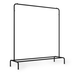 Вешалка для плечиков BOOMHOUSE (БУМХАУС) GR-001 (1500x1100x400 мм), металл, черная, 701434