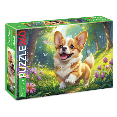 Пазл картонный "МИР ПУШИСТЫХ ЧУДЕС" 260 элементов АССОРТИ, 220х330 мм, HATBER