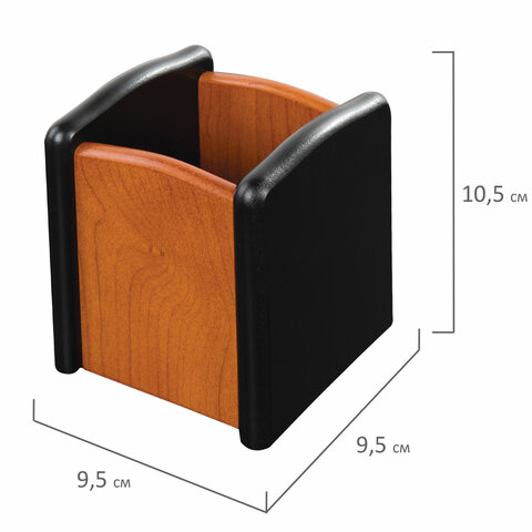 Набор настольный GALANT "Cayman" из дерева, 5 предметов, цвет "светлое дерево/чёрный", 238159