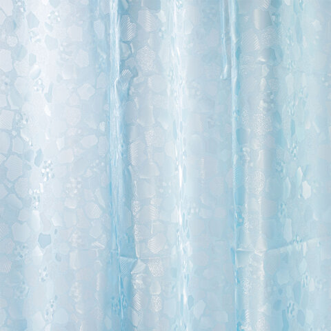 Шторка для ванной EVA, 180х200 см, кольца в комплекте, СИНЯЯ ЛЕДЯНАЯ СВЕЖЕСТЬ, PRIMILA (ПРИМИЛА), 700100