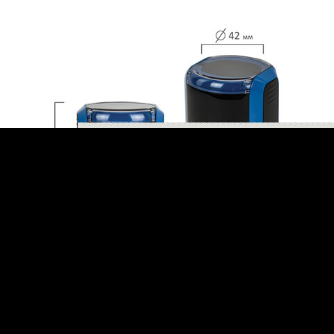 Оснастка для печатей, оттиск D=42 мм, синий, TRODAT 4642 PRINTY 4.0, корпус синий, крышка, подушка, 66584