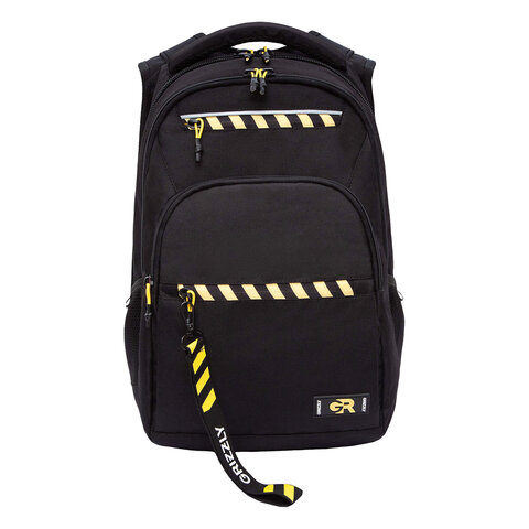 Рюкзак GRIZZLY школьный, анатомическая спинка, 2 отделения, для мальчиков, "STRIPES", 43х31х20 см, RU-531-4/1