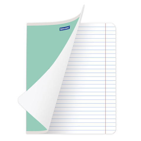 Тетради ДЭК 12 л. КОМПЛЕКТ 20 шт. BRAUBERG "КЛАССИКА NEW", линия, обложка картон, ЗЕЛЕНАЯ, 880053