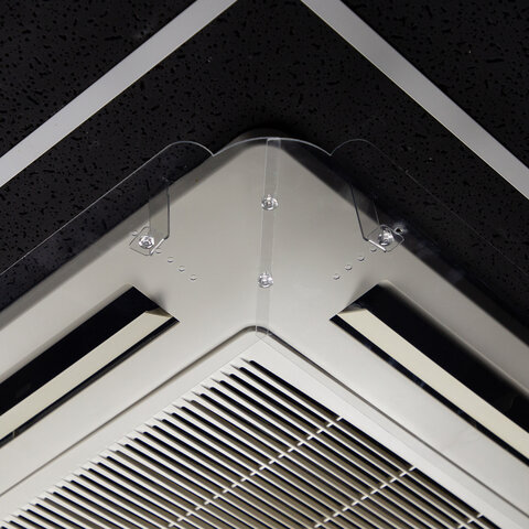 Экран для кондиционера потолочного размером от 950х950 до 1050х1050 мм, ПЭТ, прозрачный, 10000061