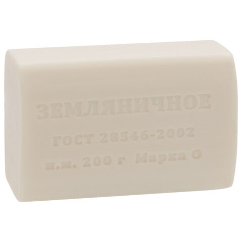 Мыло туалетное 200 г "Земляничное", КМЗ, ординарное, цветная обертка