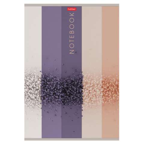 Тетрадь А4 96л. HATBER скоба, клетка, матовая ламинация, Арт-линии (микс в спайке), 083546, 96Т4лВ1