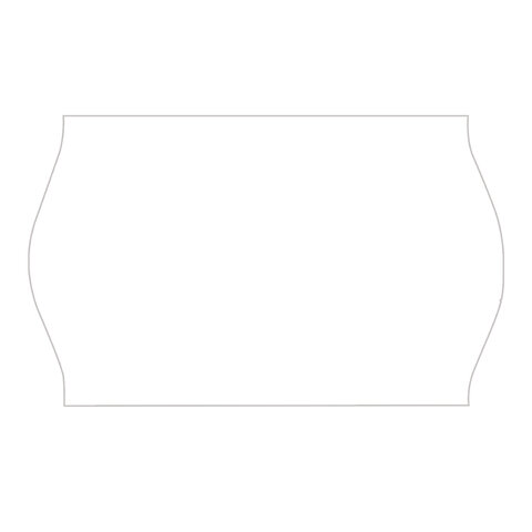 Этикет-лента 26х16 мм, волна, белая, комплект 5 рулонов по 800 шт., BRAUBERG, 123580