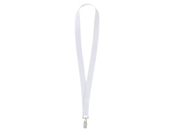 Ланъярд из RPET с клипом, Цвет белый