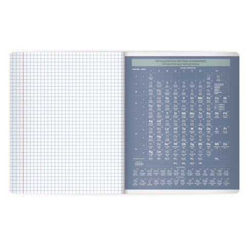 Тетрадь предметная MonoPastel 48л, пластиковая обложка, ХИМИЯ, клетка, подсказ, BRAUBERG, 405512