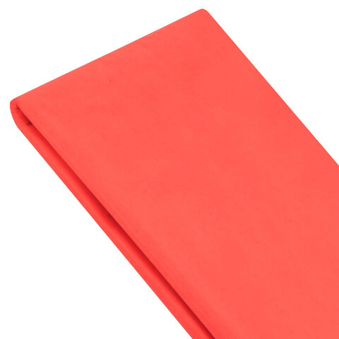 Цветная бумага ТИШЬЮ 17 г/м2, 50х66 см, 50 листов, коралловый цвет, ЗОЛОТАЯ СКАЗКА, 116485