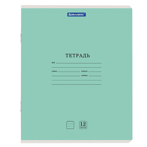 Тетради ДЭК 12 л. КОМПЛЕКТ 20 шт. BRAUBERG "КЛАССИКА NEW", линия, обложка картон, АССОРТИ (5 видов), 880052