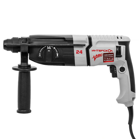 Перфоратор сетевой, 720 Вт, 1240 об/мин, 5080 ударов/мин, патрон SDS+, ИНТЕРСКОЛ П-24/700АВС, 160.1.4.40