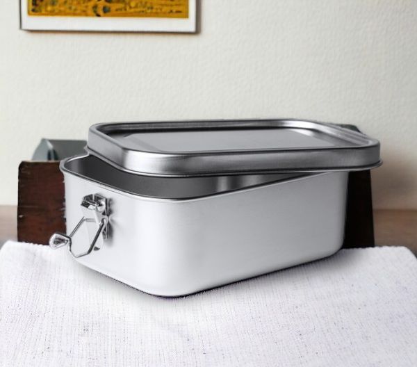 Ланчбокс (контейнер для еды) BRENA / Контейнер бенто для еды из нержавеющей стали 1,2 л