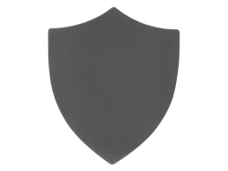 Патч «Щит», nubuk, Цвет серый