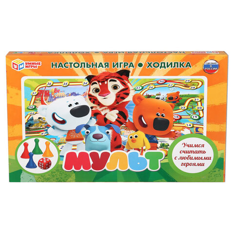 Игра - ходилка настольная, ЛИЦЕНЗИОННЫЕ СЮЖЕТЫ, ассорти, 217х330х27мм, УМНЫЕ ИГРЫ