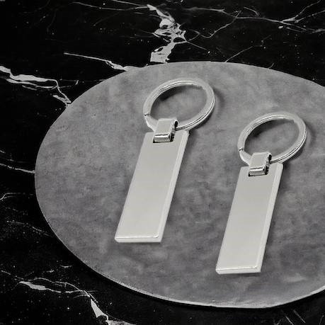 Брелок металлический Лампедуза, ключница, аксессуар для сумки или рюкзака, в подарочной упаковке, в серебристом цвете