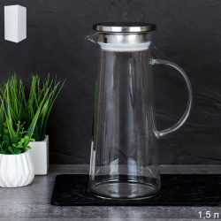 Кувшин 1500 мл / LCWJ5202 /уп 40/Металлическая крышка
