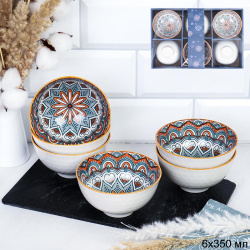 Салатник 6 штук 11,5х6 см / WY-3 /уп 20/ коробка PVC
