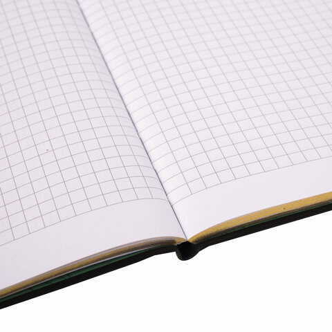 Тетрадь А5 (168х208 мм), 80 л., сшивка, клетка, под кожу, бумага 70 г/м2, фольга, BRAUBERG VISTA, "Lemon Story", 403918