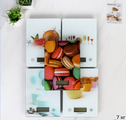 Весы кухонные электронные 7 кг / ZD-412 /уп 40/ без батареек