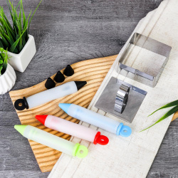 Кулинарный набор для декорирования салатов,форма + карандаш / SH-1525/R-235 /уп / подарок женщине/ ПРОМО АКЦИЯ